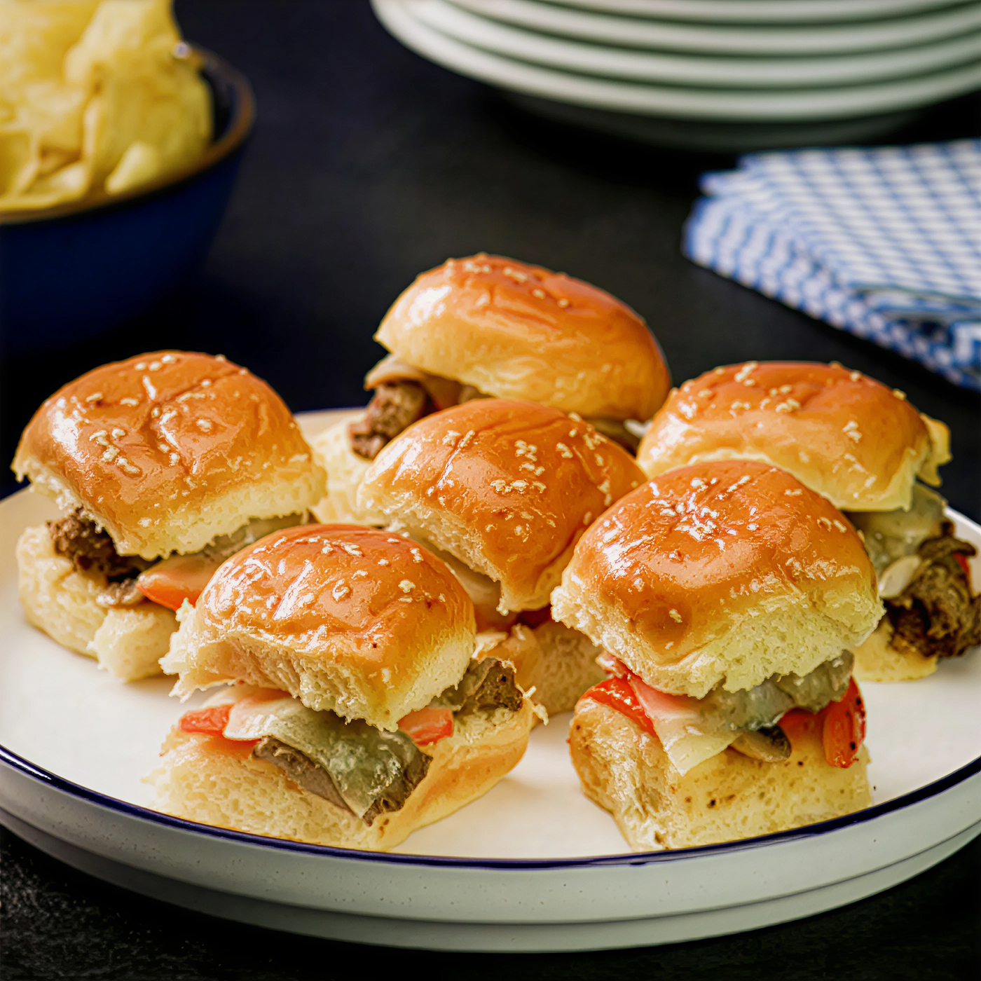 Philly Cheesesteak Sliders